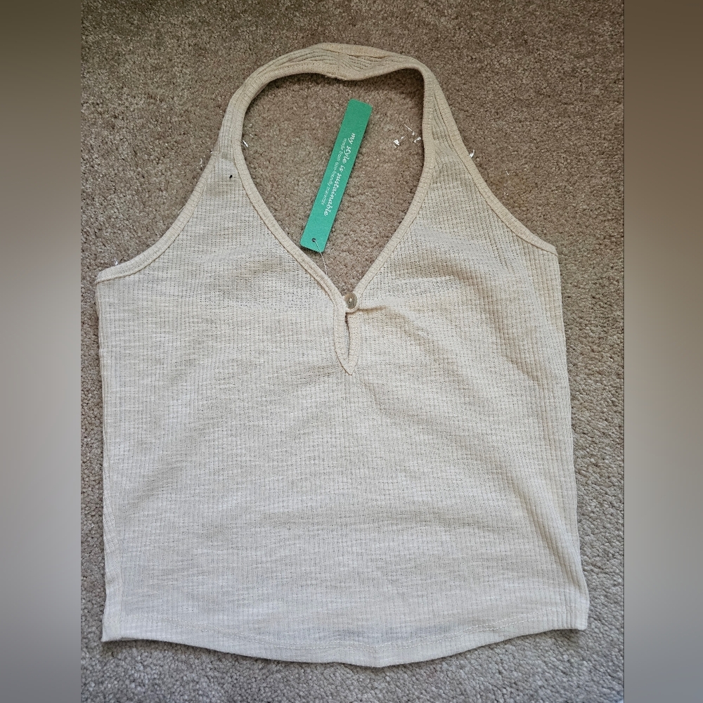 Tan halter top